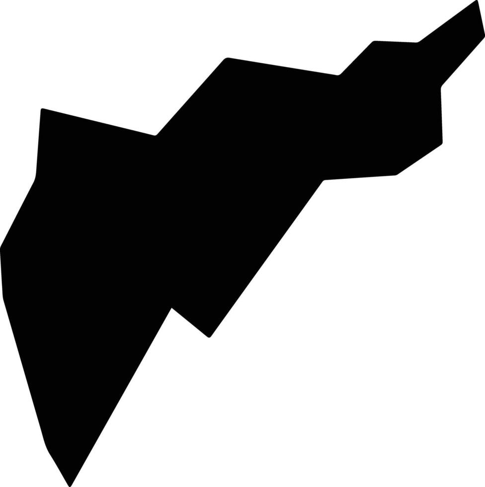 San Lorenzo Axocomanitla Mexico silhouette map vector