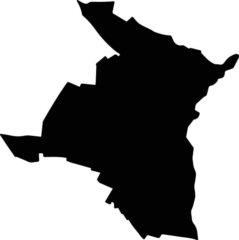 San Lorenzo Paraguay silhouette map vector