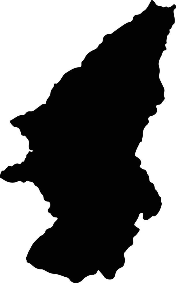 San Luis De Gaceno Colombia silhouette map vector