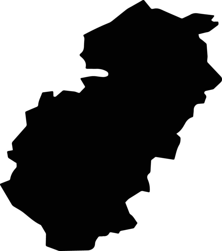 San Luis Cuba silhouette map vector