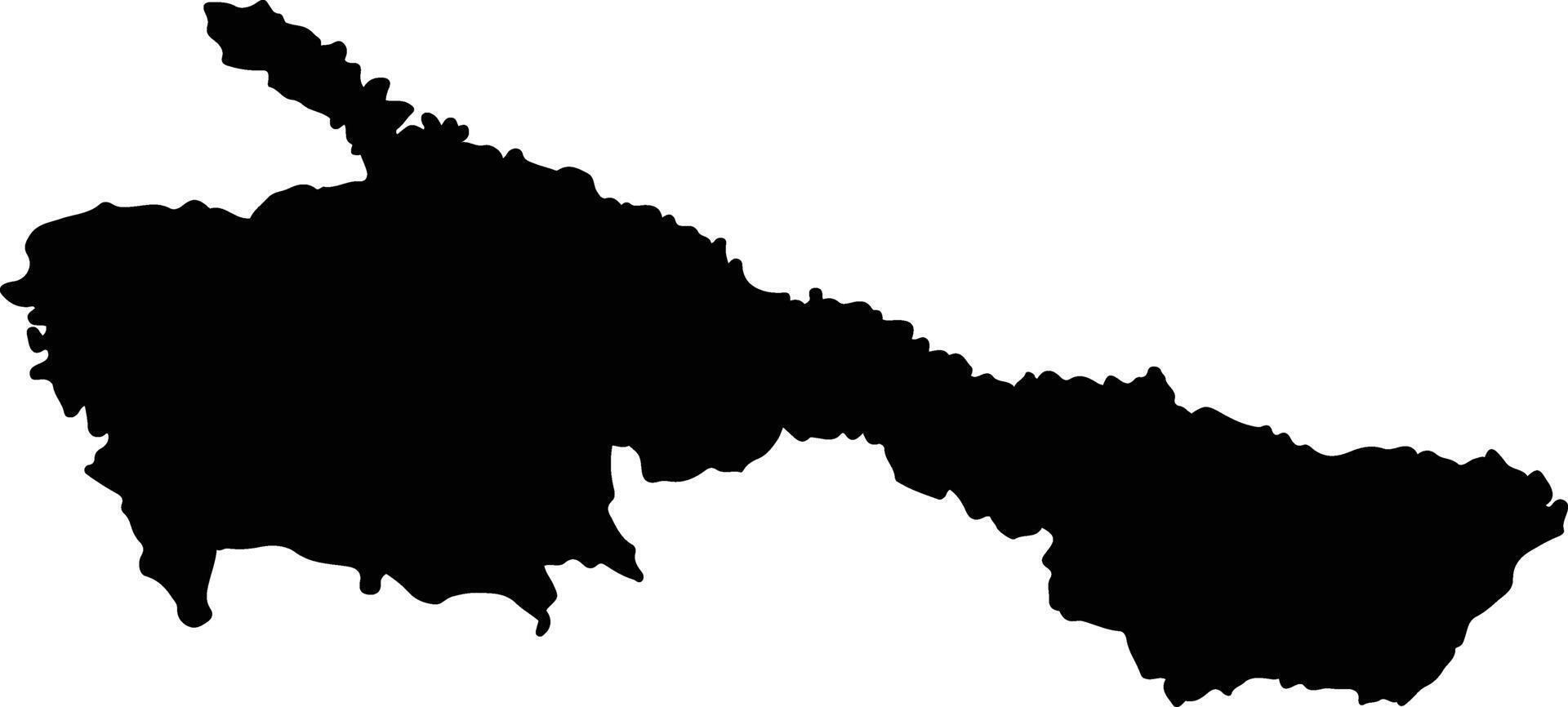 San Luis De Palenque Colombia silhouette map vector