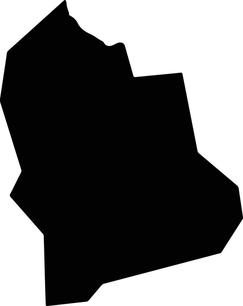 San Luis de la Reina El Salvador silhouette map vector