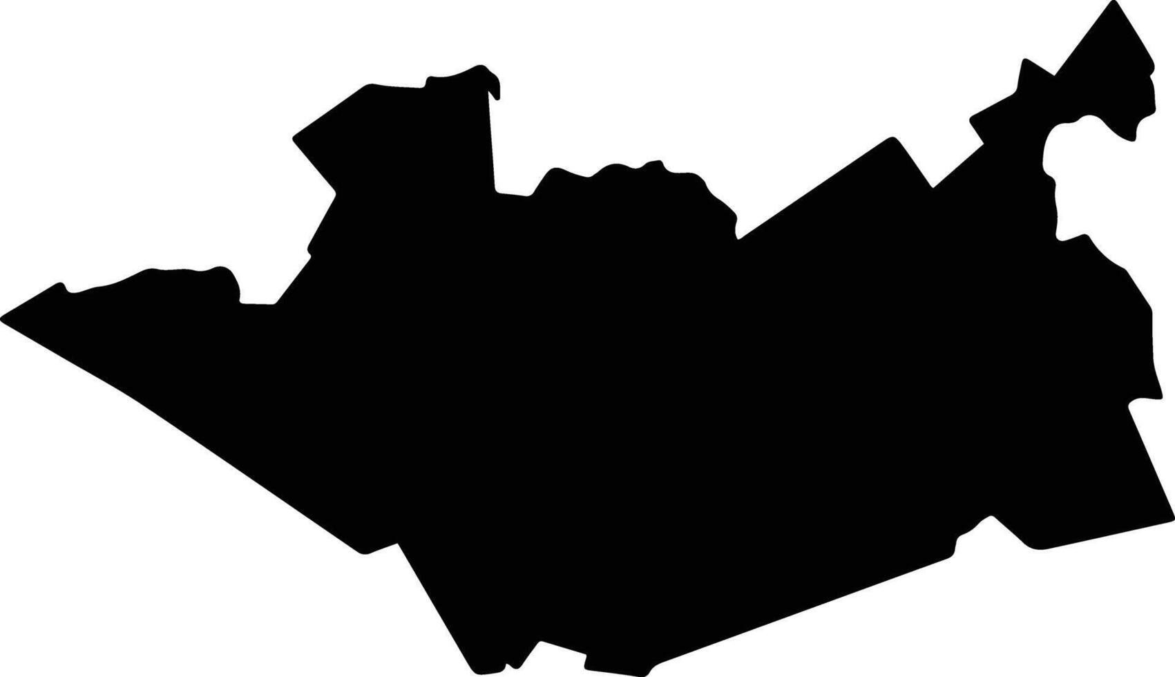San Luis del Cordero Mexico silhouette map vector