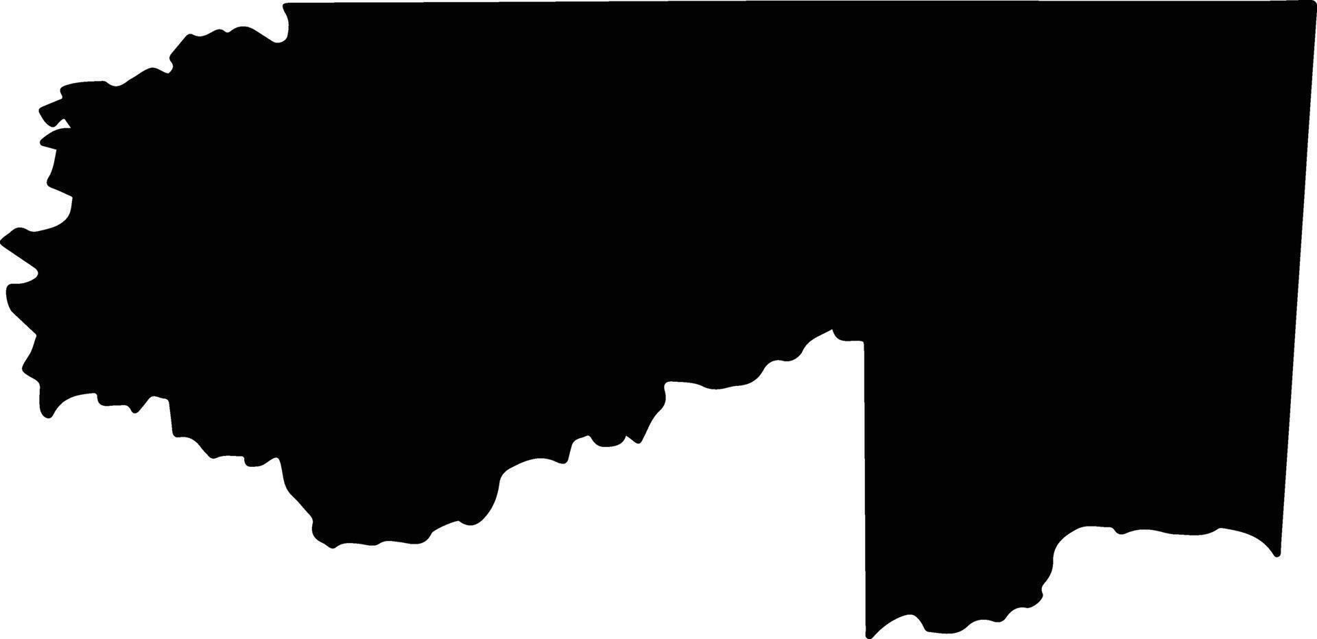 San Luis Guatemala silhouette map vector