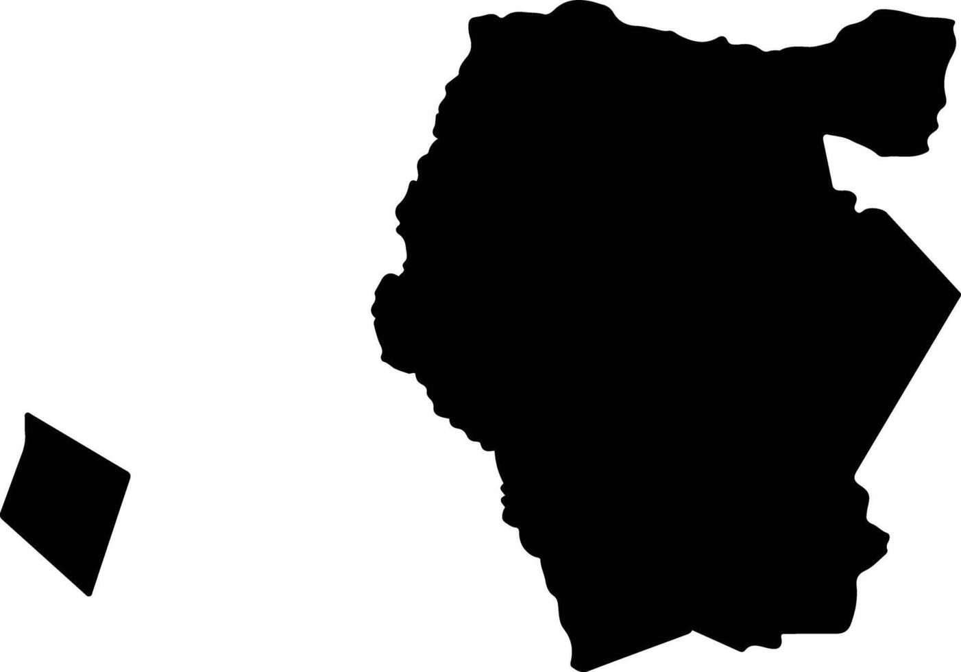 San Manuel Colohete Honduras silhouette map vector