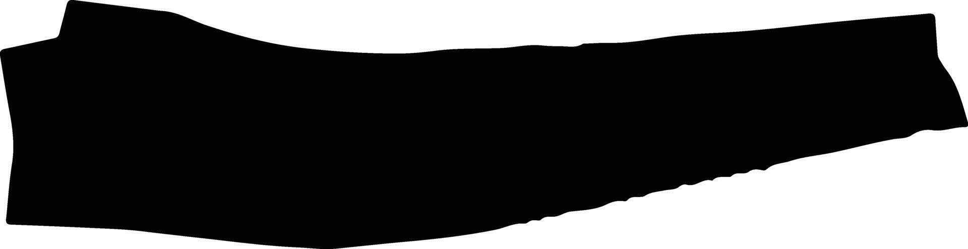 San Mateo del Mar Mexico silhouette map vector