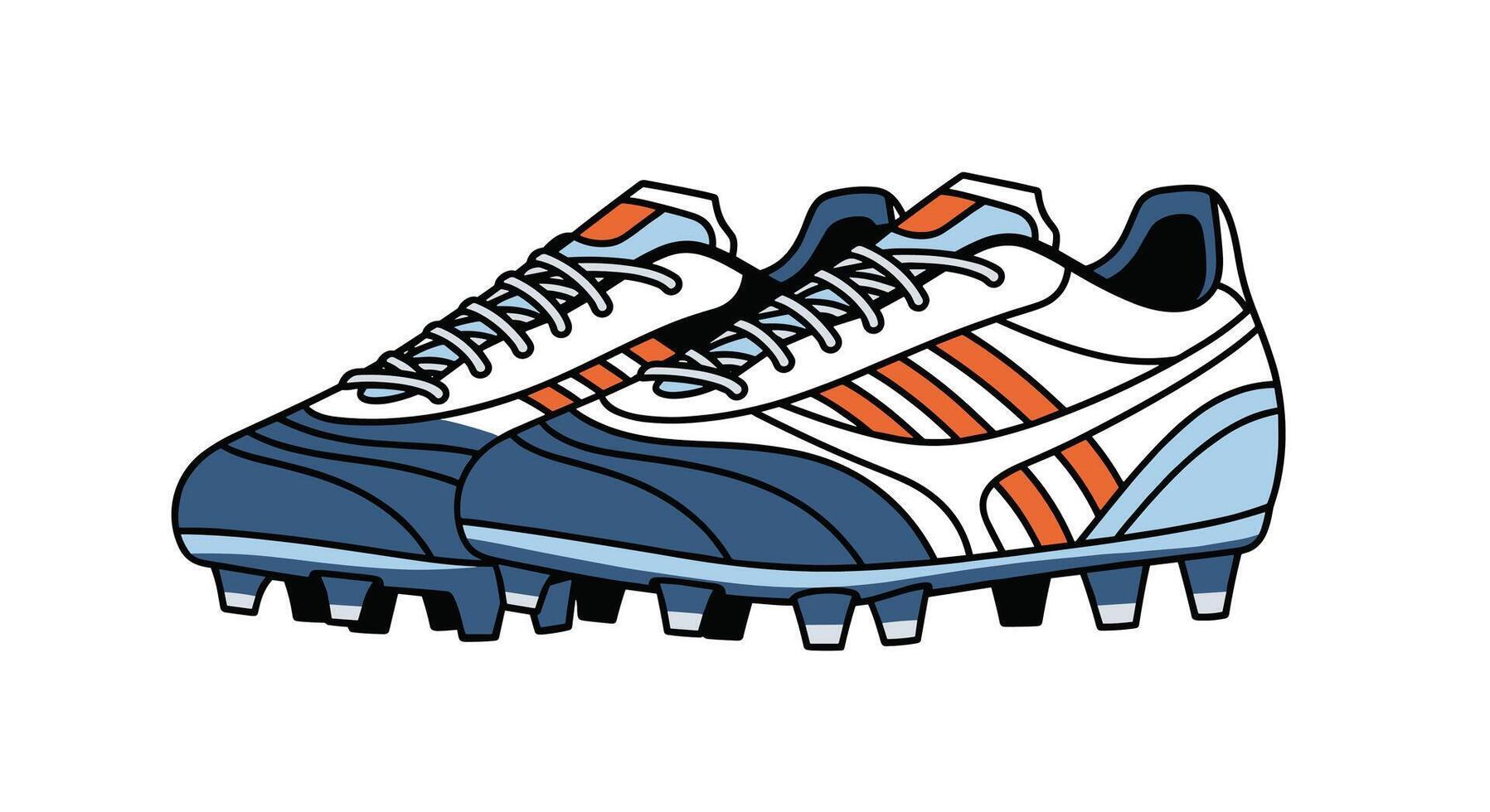Footwear for Football Games Enhancing Athlete Performance Providing Traction Agility and Stability vector
