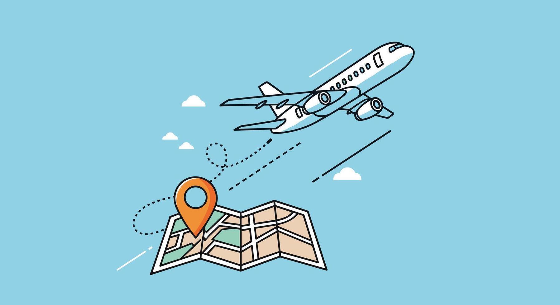 Explore the World with Air Travel A Guide to Global Destinations and Adventures vector