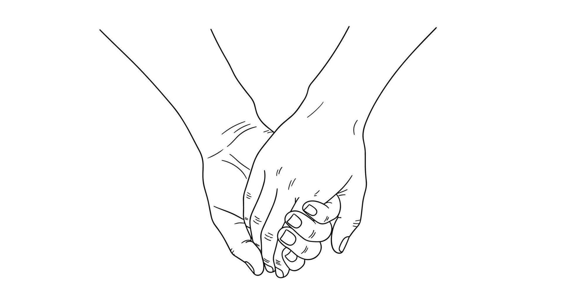 Hands Clasped in Gentle Support The Essence of Care and Connection Shared vector