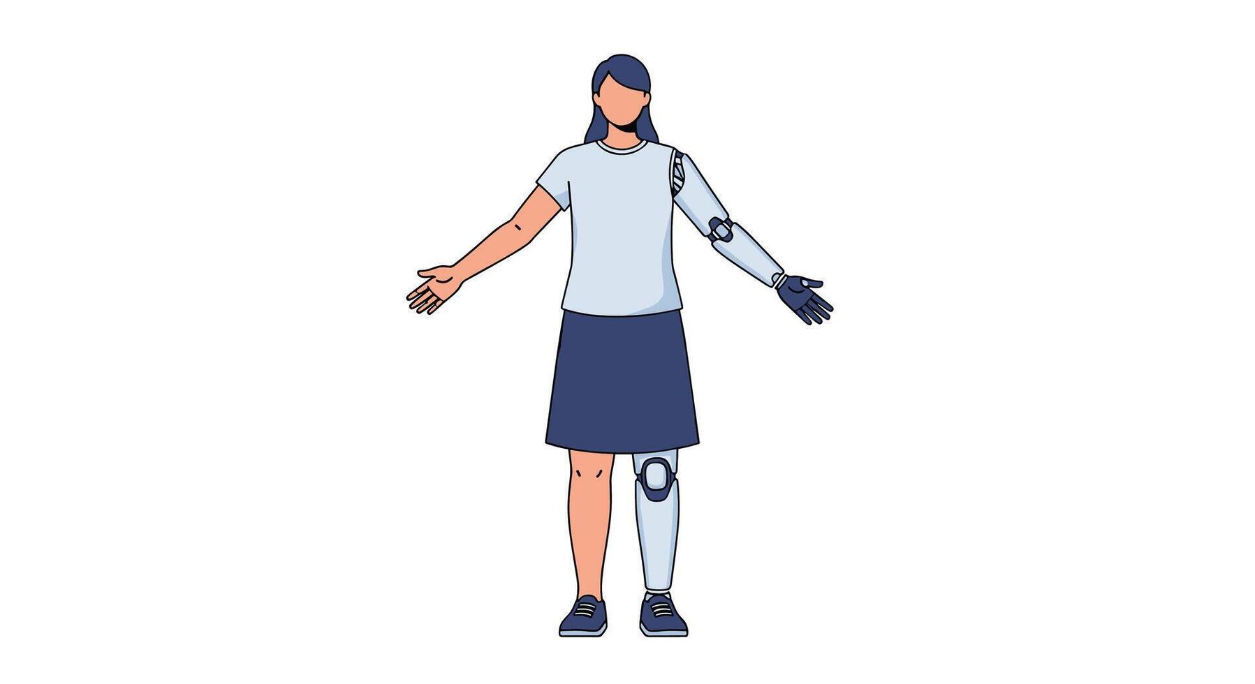 Empowering Future Advancements A Glimpse Into Assistive Technology And Human Augmentation Devices vector