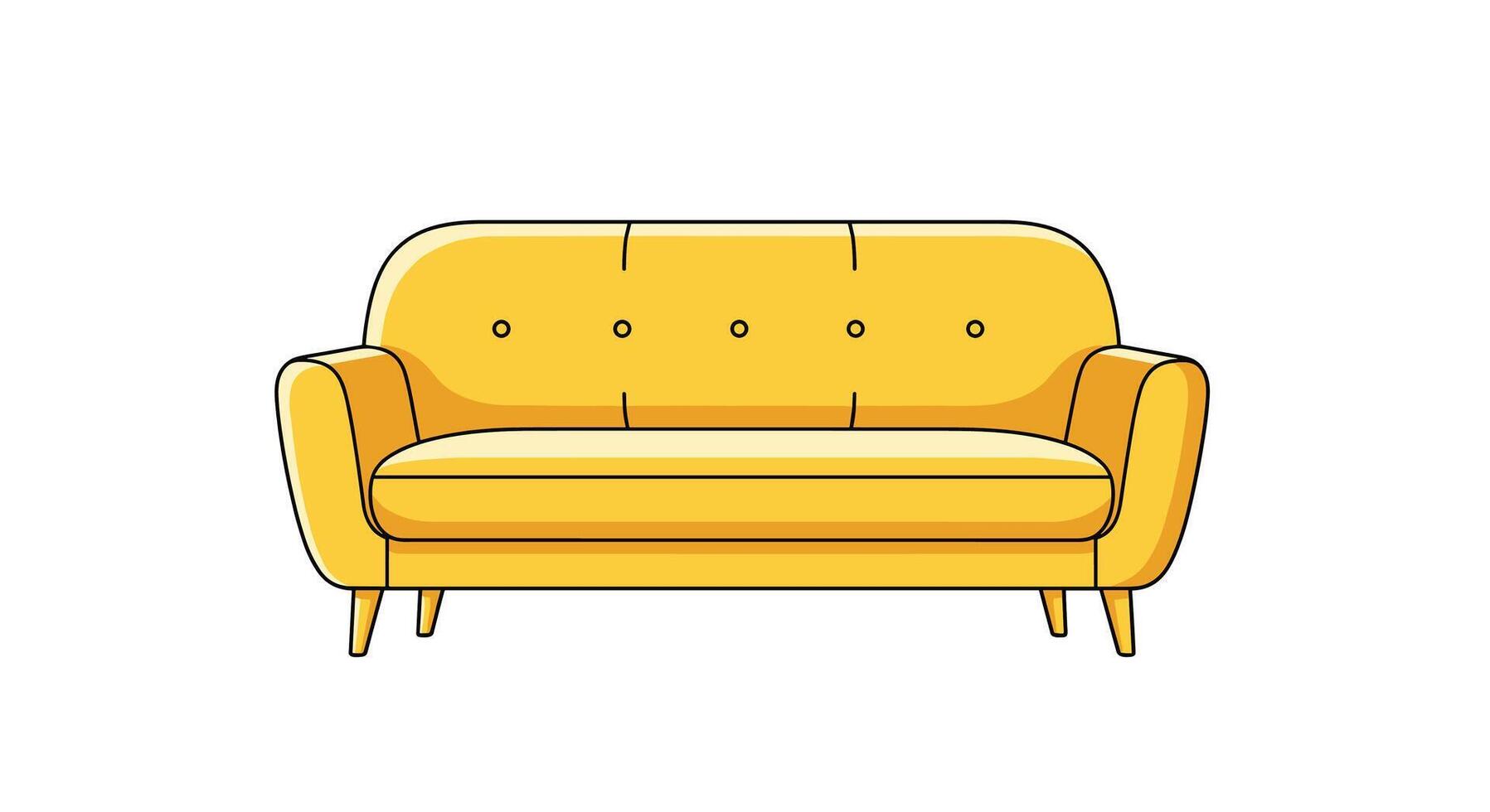 Explore the Comfort and Style of a Yellow Sofa A Comprehensive Guide to Elegance vector