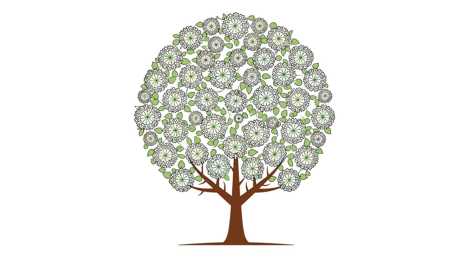 The Enchanting World of Verdant Trees Exploring the Beauty of Nature's Timeless Treasures vector