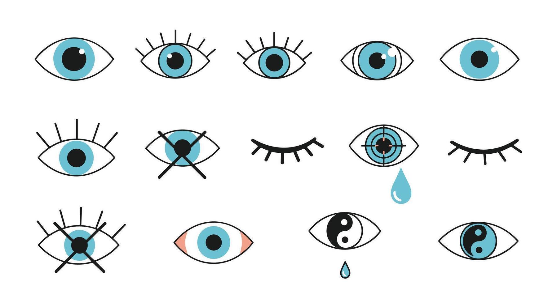 The Intricate Dance of Perception A Visual Exploration of Sight and Symbolism vector