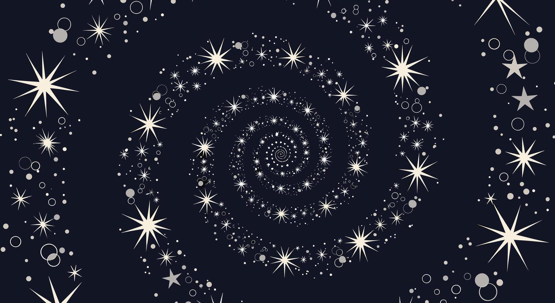 The Swirling Celestial Dance A Choreography of Cosmic Dust and Brilliant Starry Light vector