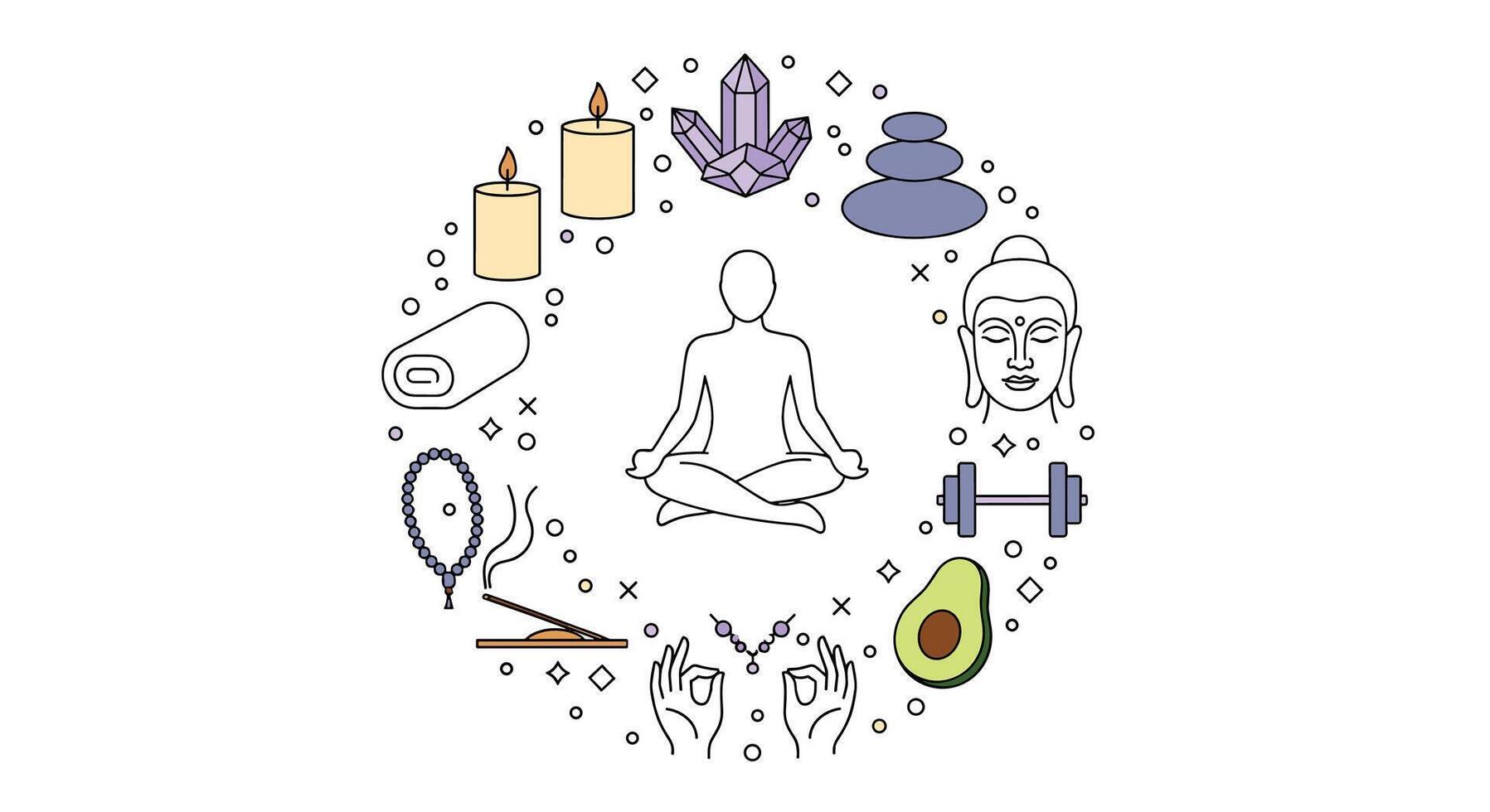 Wellness Journey A Guide to Holistic Health Mindfulness and Healthy Life Choices vector