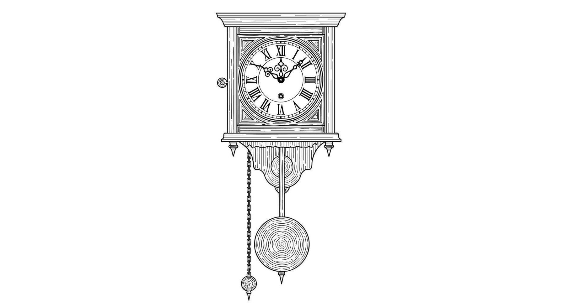 Vintage Ornate Decorative Hanging Design A Detailed Depiction of Intricate Art vector