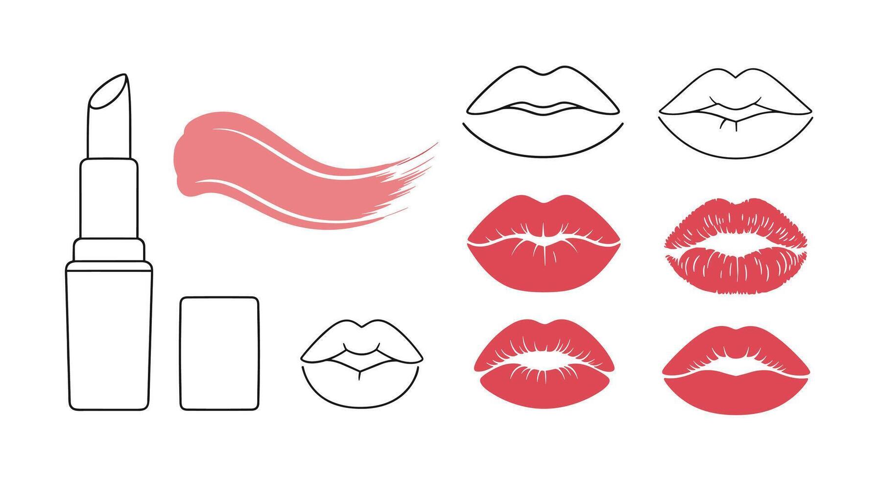 The Impact of Lipstick Color on Perceived Attractiveness and Confidence A Comprehensive Analysis vector
