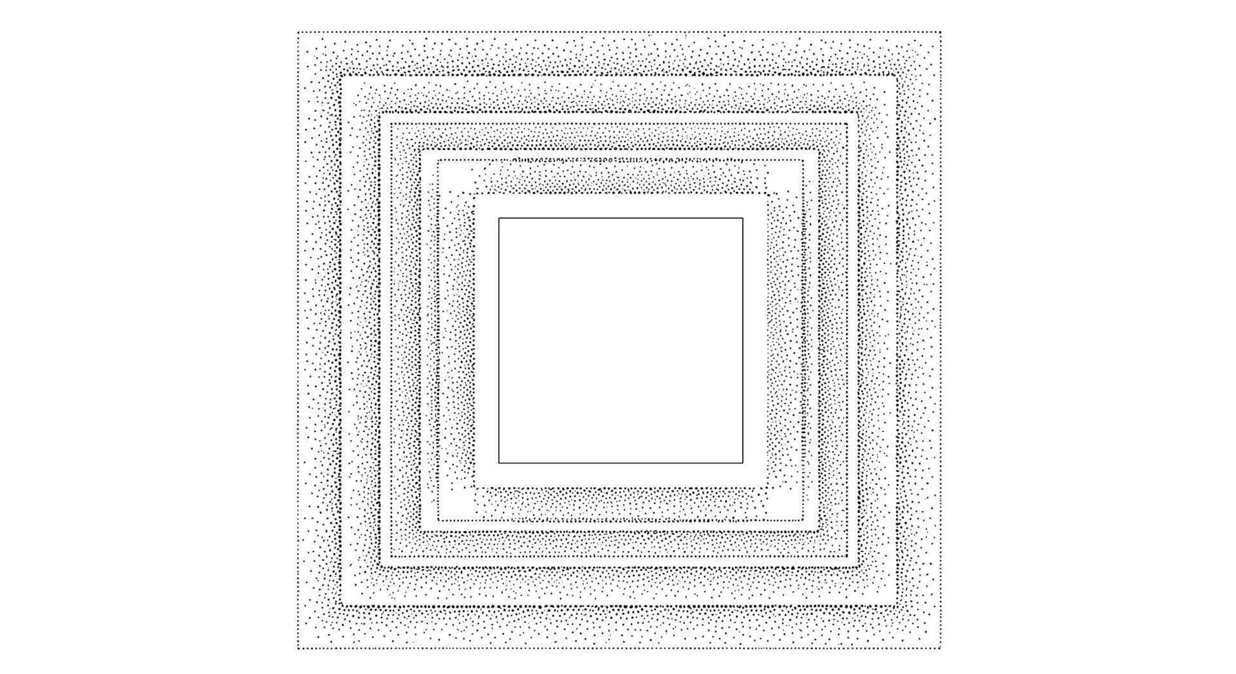 Geometric Abstraction Exploration of Square Forms Creating Visual Interest and Dynamic Tension vector