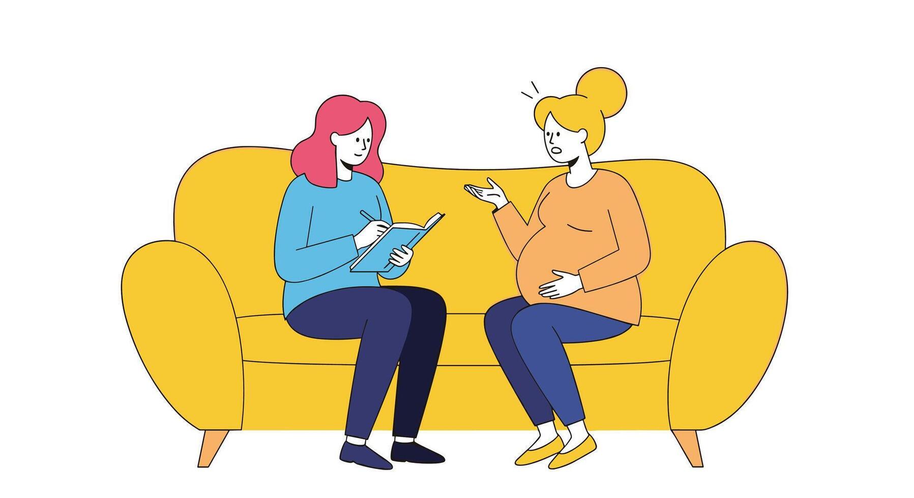 The Importance of Seeking Therapy Psychological Support Mental Health for Optimal Well Being vector