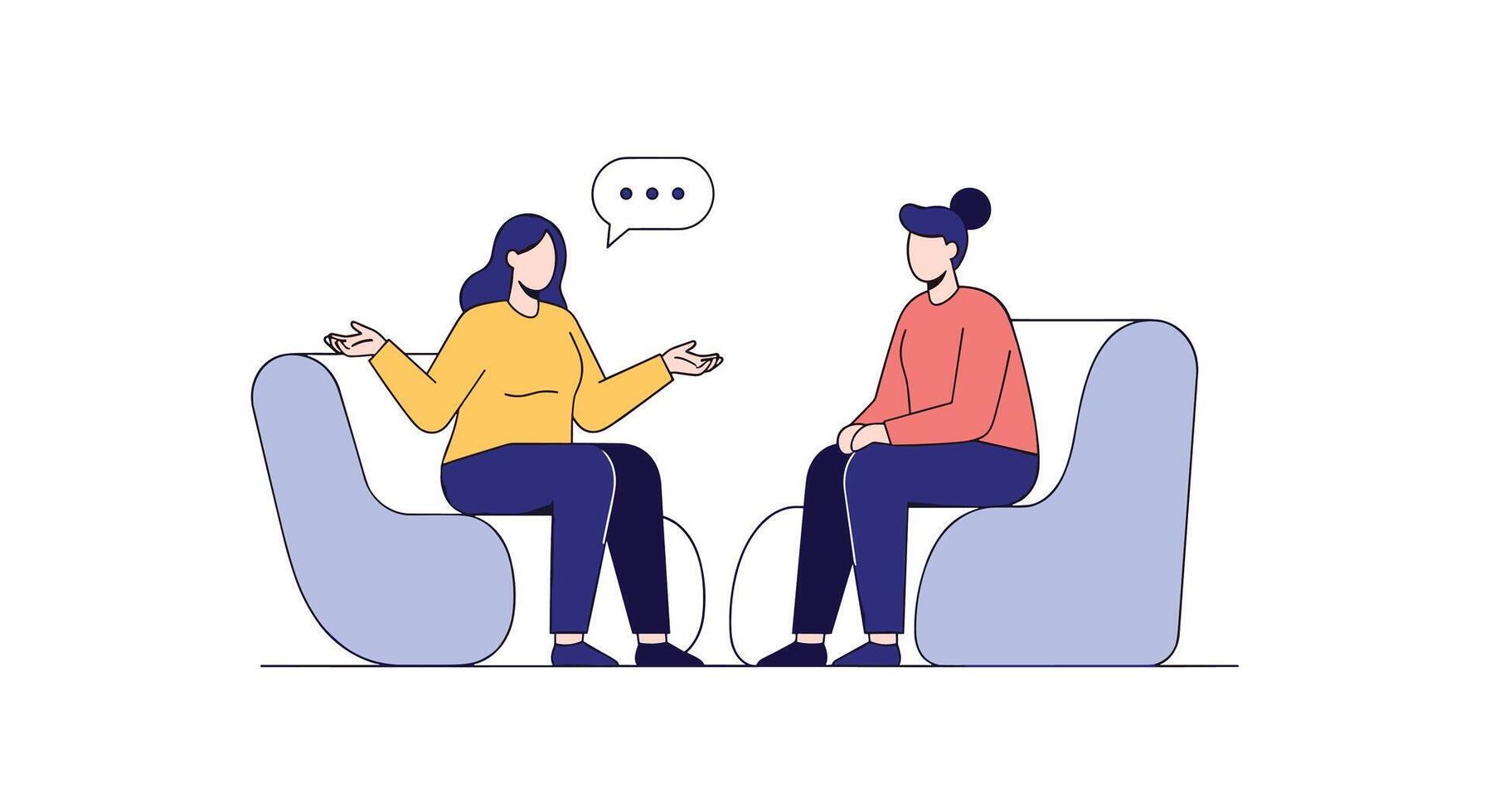 Improving Mental Health Through Effective Communication Therapy and Support Emotional Wellbeing Strategies vector