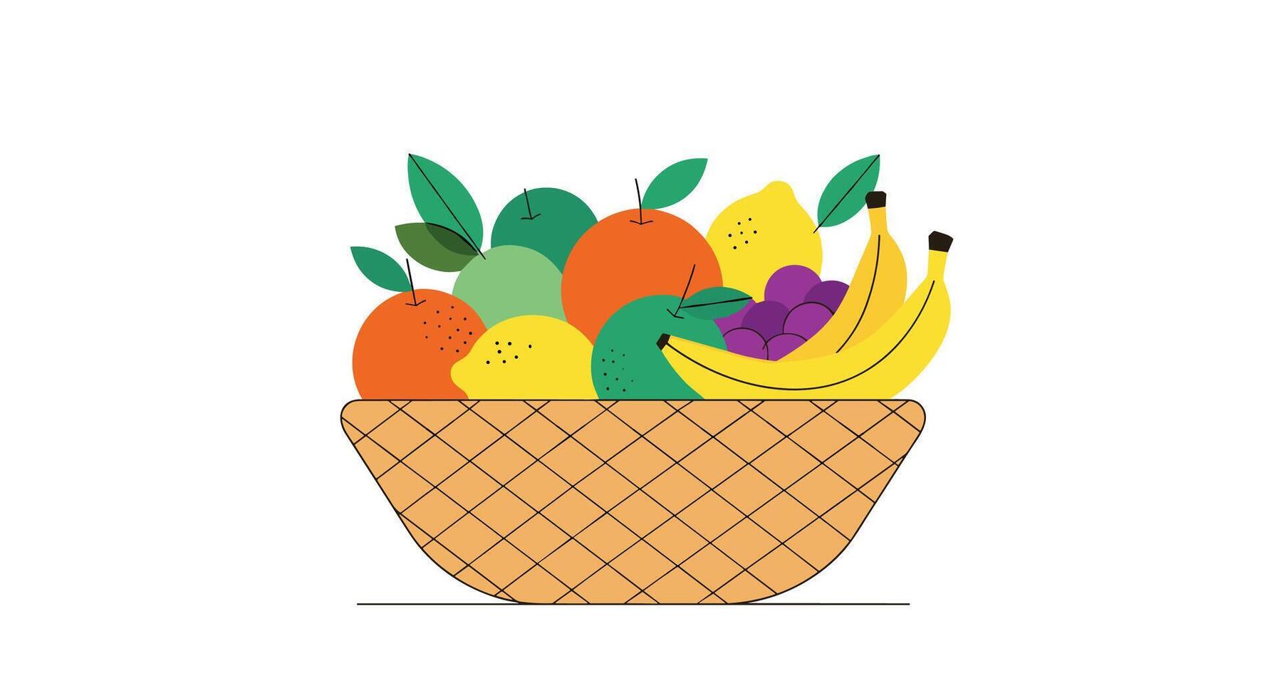 The Ultimate Guide to a Nutritious Fruit Basket With Simple Steps and Techniques vector