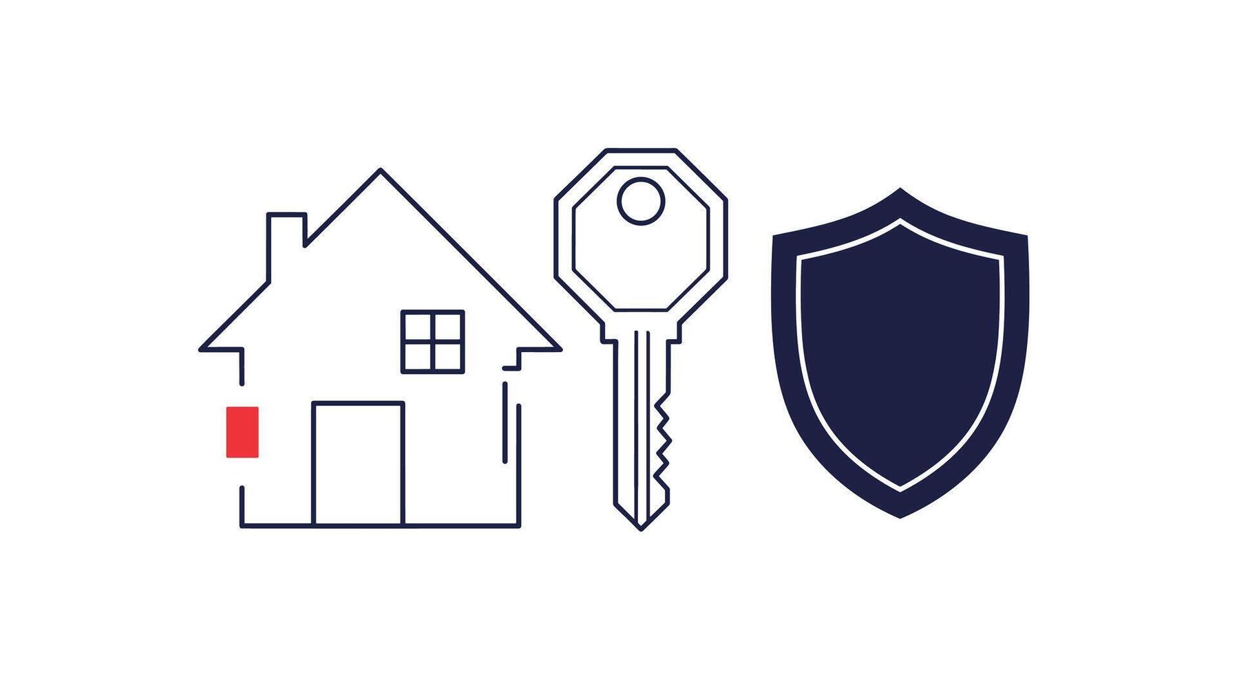 Keeping your home and family safe with modern security and alarm systems today vector