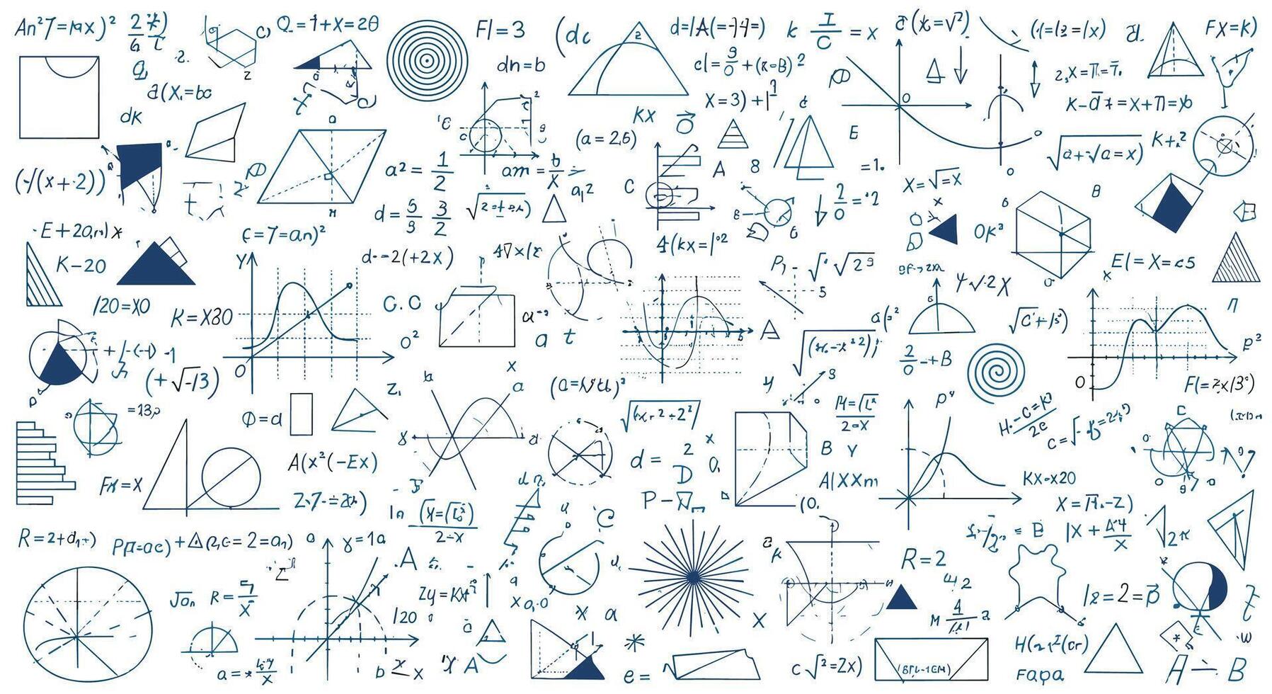 Geometric Abstract Blue and White Pattern Background Graphic Art With Small Design Elements vector