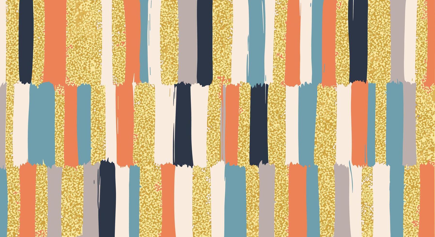 Abstract Painted Stripe Illustration Modern Backdrop Design Pattern for Textile or Wrapping Paper vector