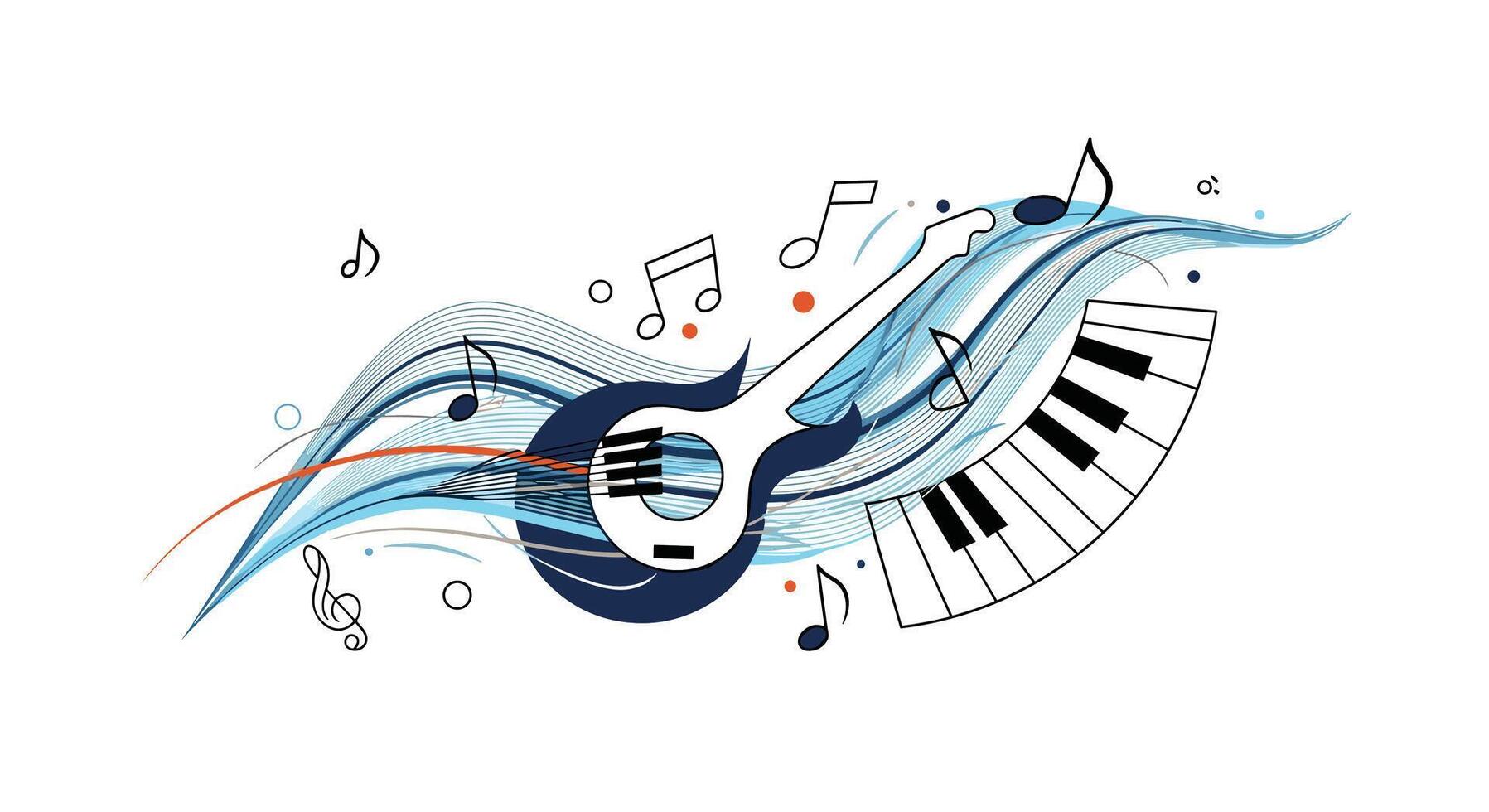 A Symphony of Sound Exploring the Depths of Acoustic Melodies and Rhythmic Harmonies vector