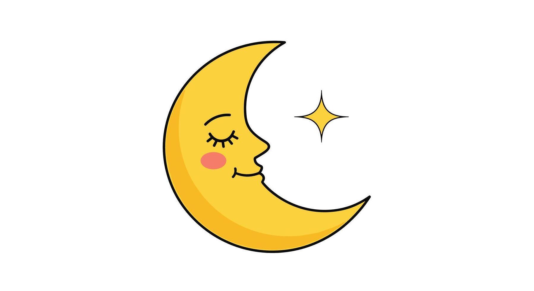 The Enchanting Celestial Dance of the Moon Across the Midnight Blue Velvet Sky Above vector