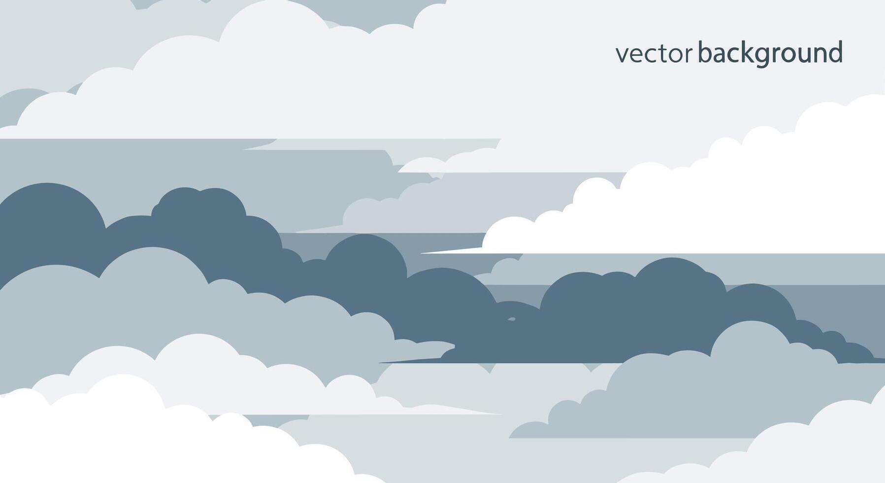 A Digital Impression of a Cloudscape Featuring Varying Shades of Grayscale with Soft Edges vector