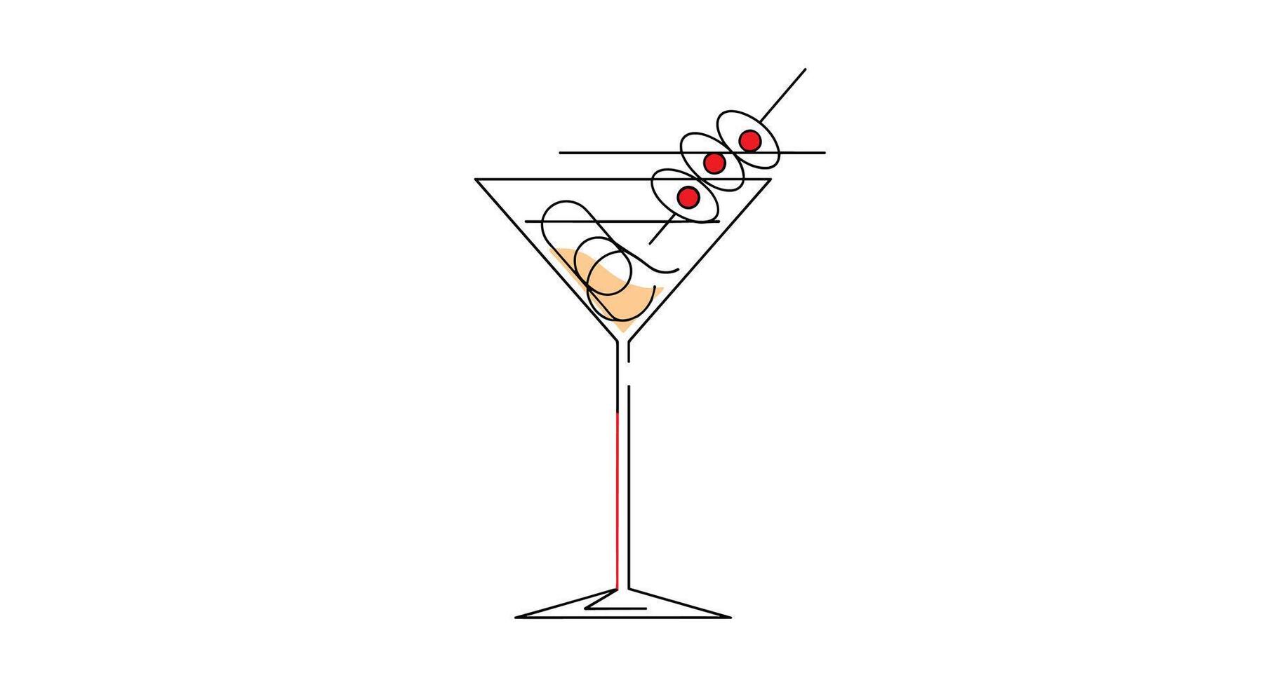Olive and Onion Cocktail Aromatic Beverage Glassware Still Life Delicious Culinary Composition vector