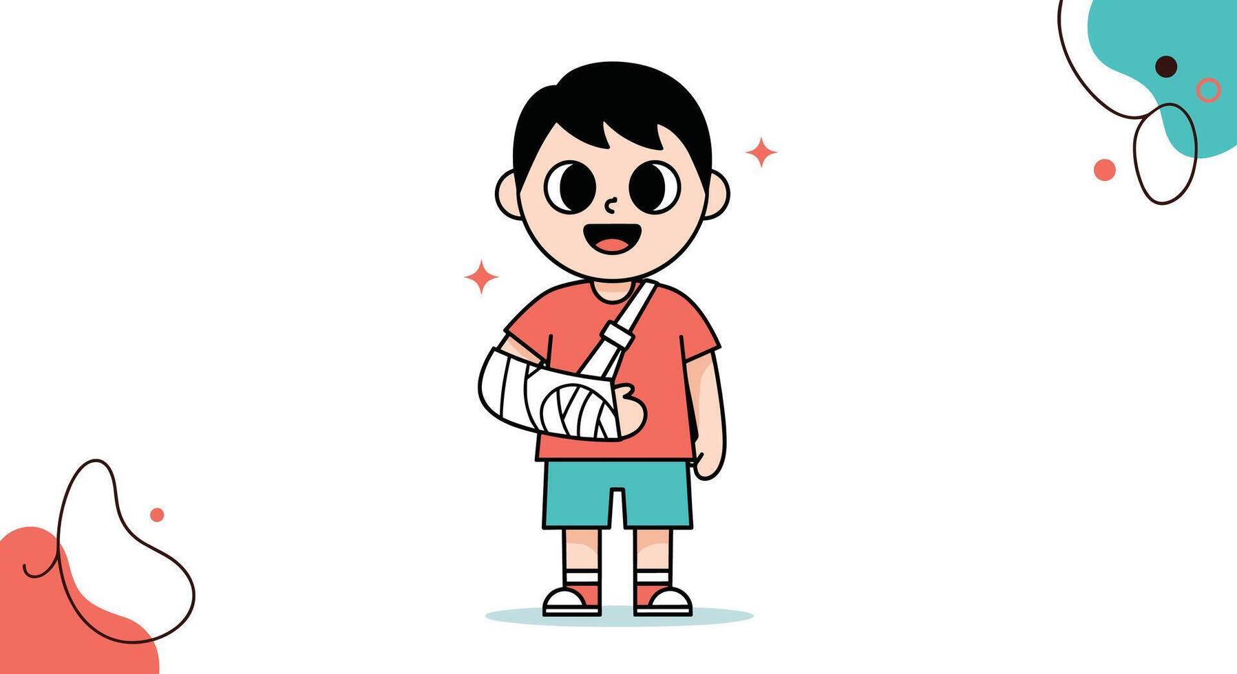 Supporting Children with Broken Bones A Guide for Parents and Caregivers at Home vector