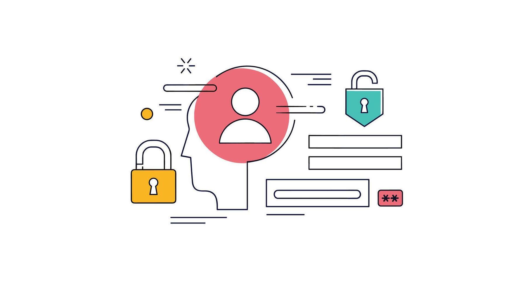 Understanding the Essential Elements of Data Privacy and Security for Individual Protection vector
