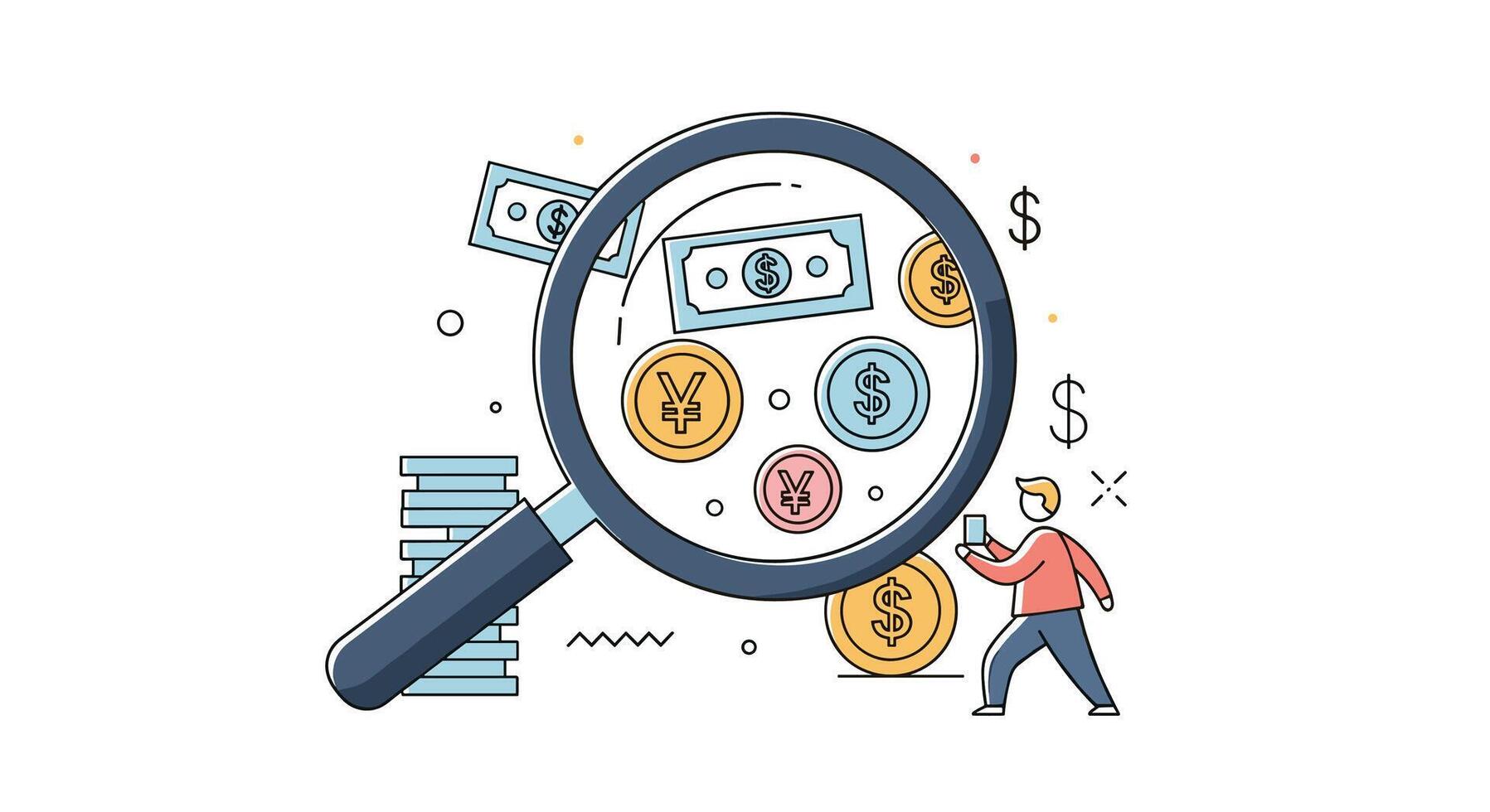 Financial Investigation Unveiling Hidden Assets Money Laundering and Economic Crime Prevention Measures vector