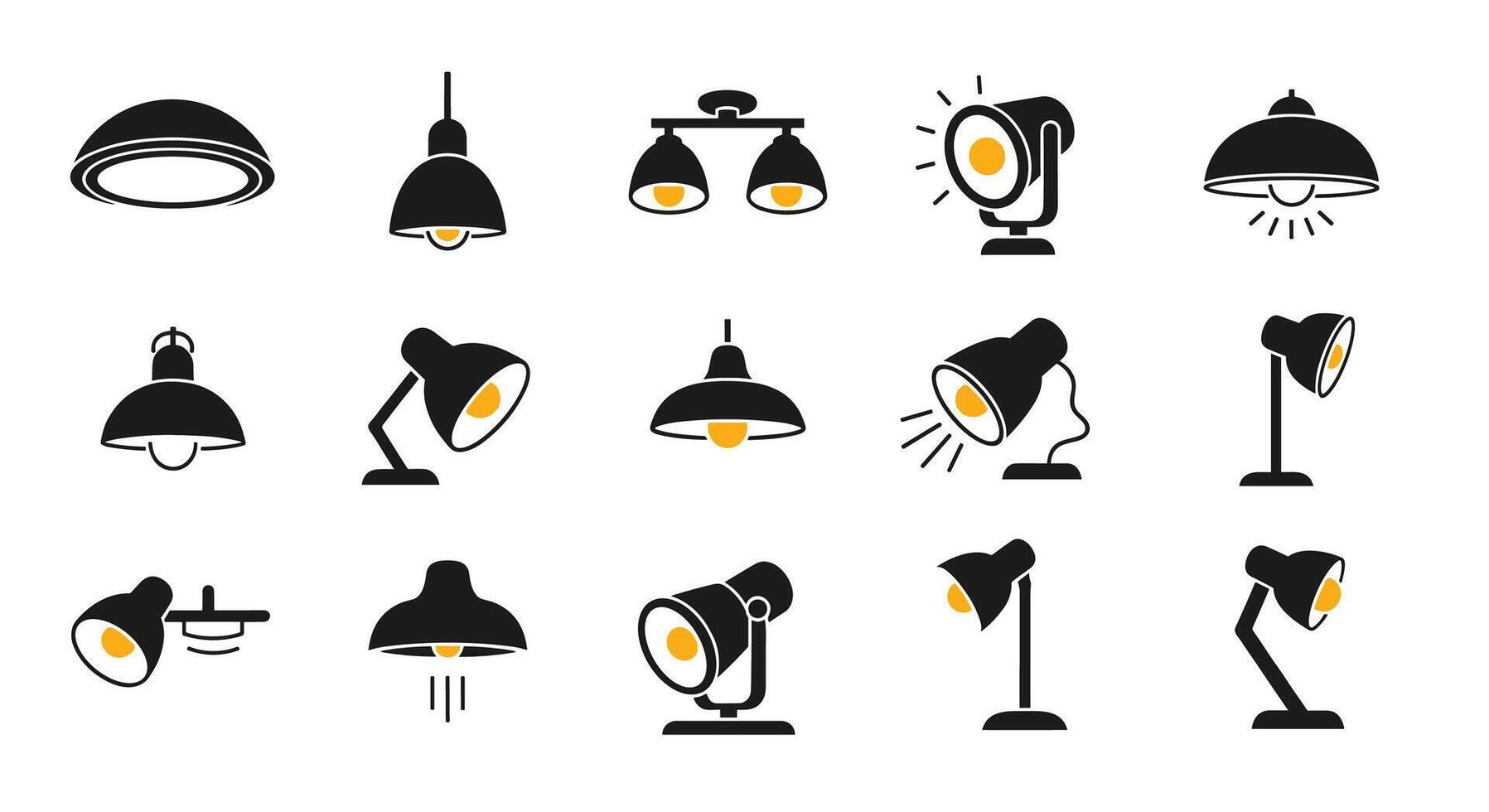 A Comprehensive Overview of Different Types of Lamps Lighting Fixtures and Lighting Solutions vector