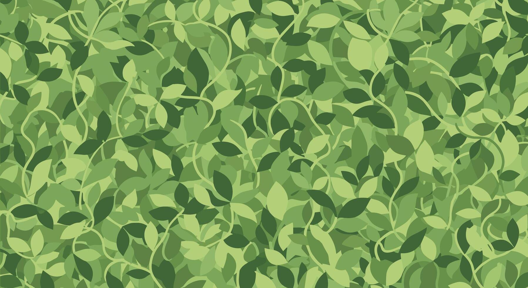 Seamless Pattern of Green Leaves Creates an Organic Background for Digital Designs and Prints vector