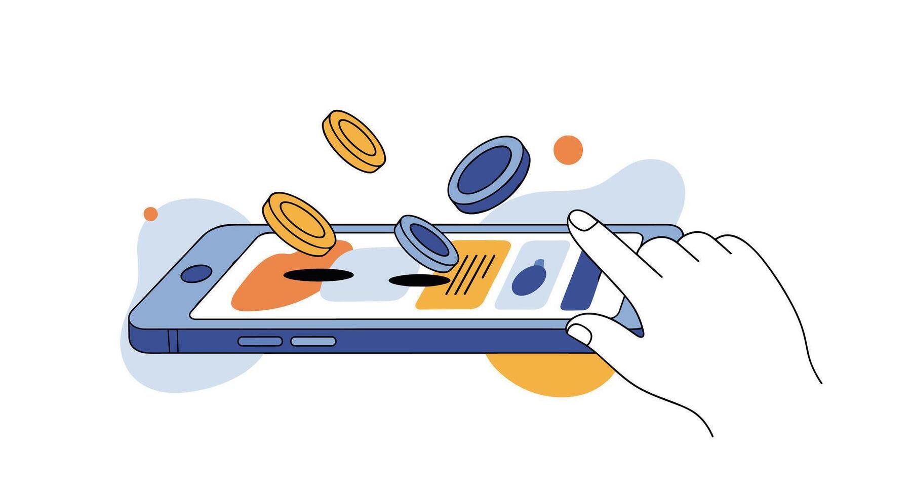 Exploring the World of Mobile Gaming Platforms and the Excitement of Digital Rewards vector
