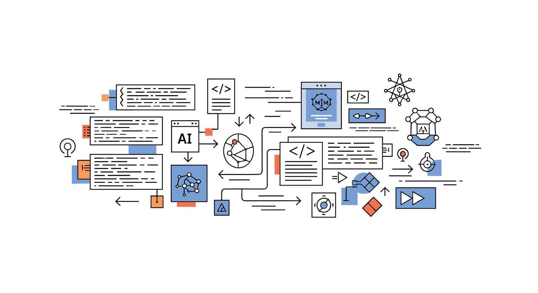 Data Analysis and Visualization Revolutionizing Understanding in Information Age Exploring Modern Techniques and Trends vector