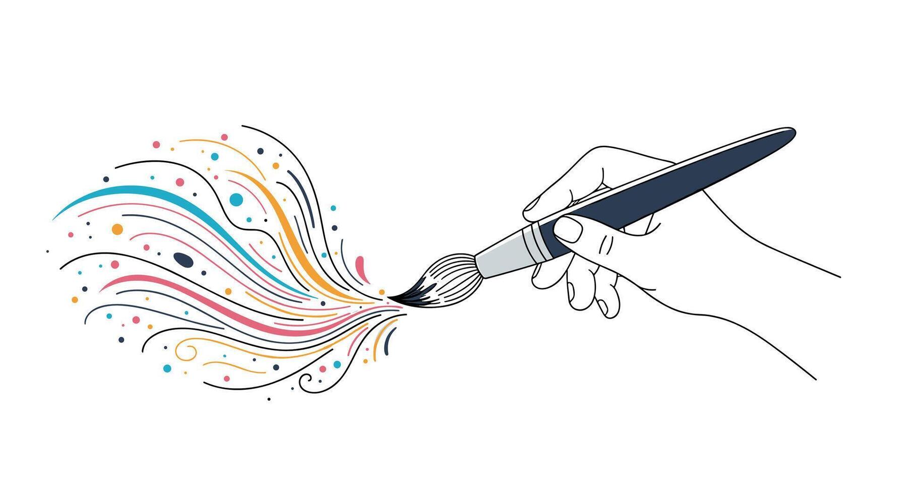 The Power of Visual Communication Unleashed Diverse Elements Bring Designs and Creativity to Life vector