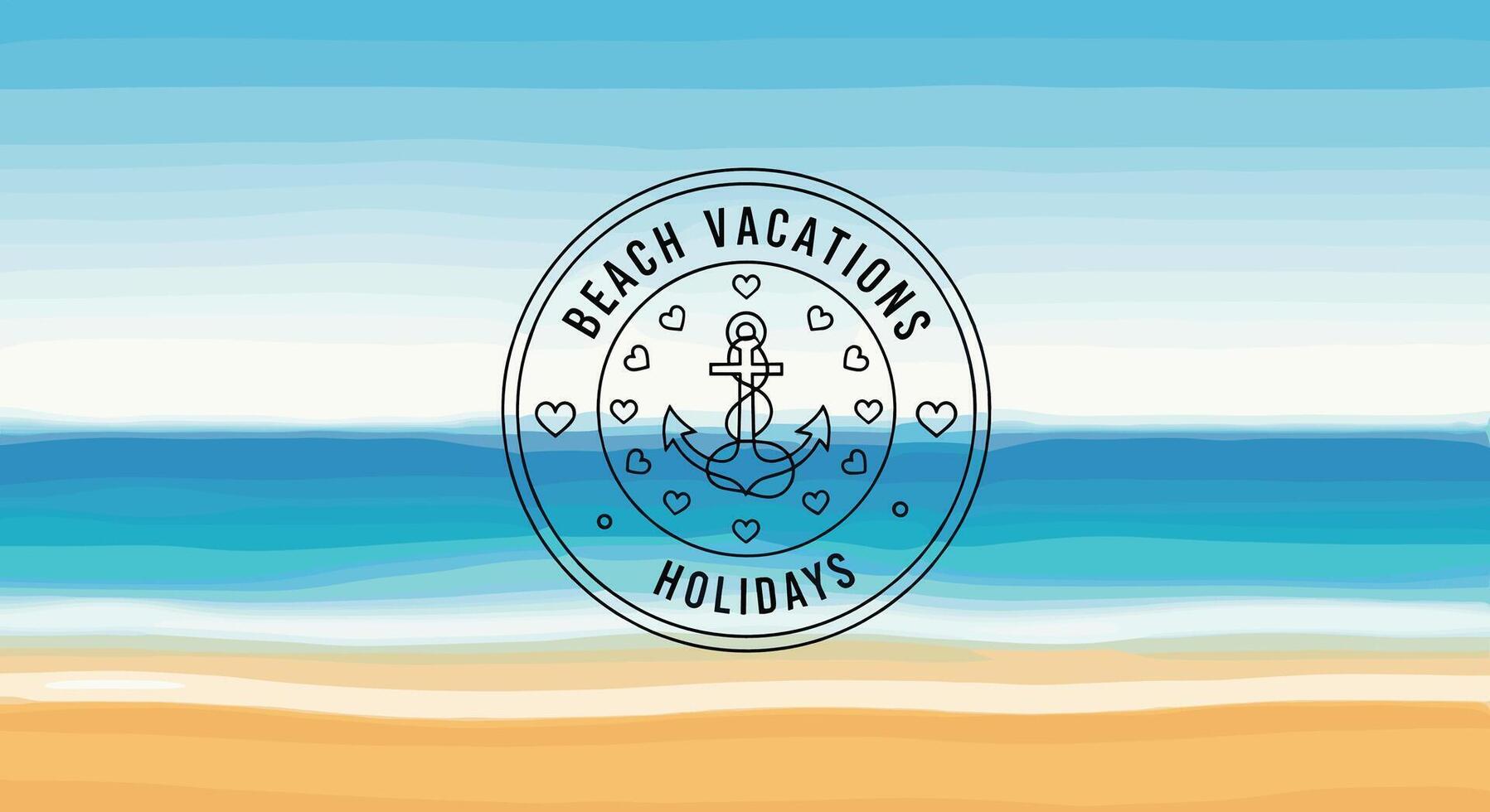 Dreamy Beach Vacations and Wonderful Holiday Destinations for a Relaxing Summer Getaway vector
