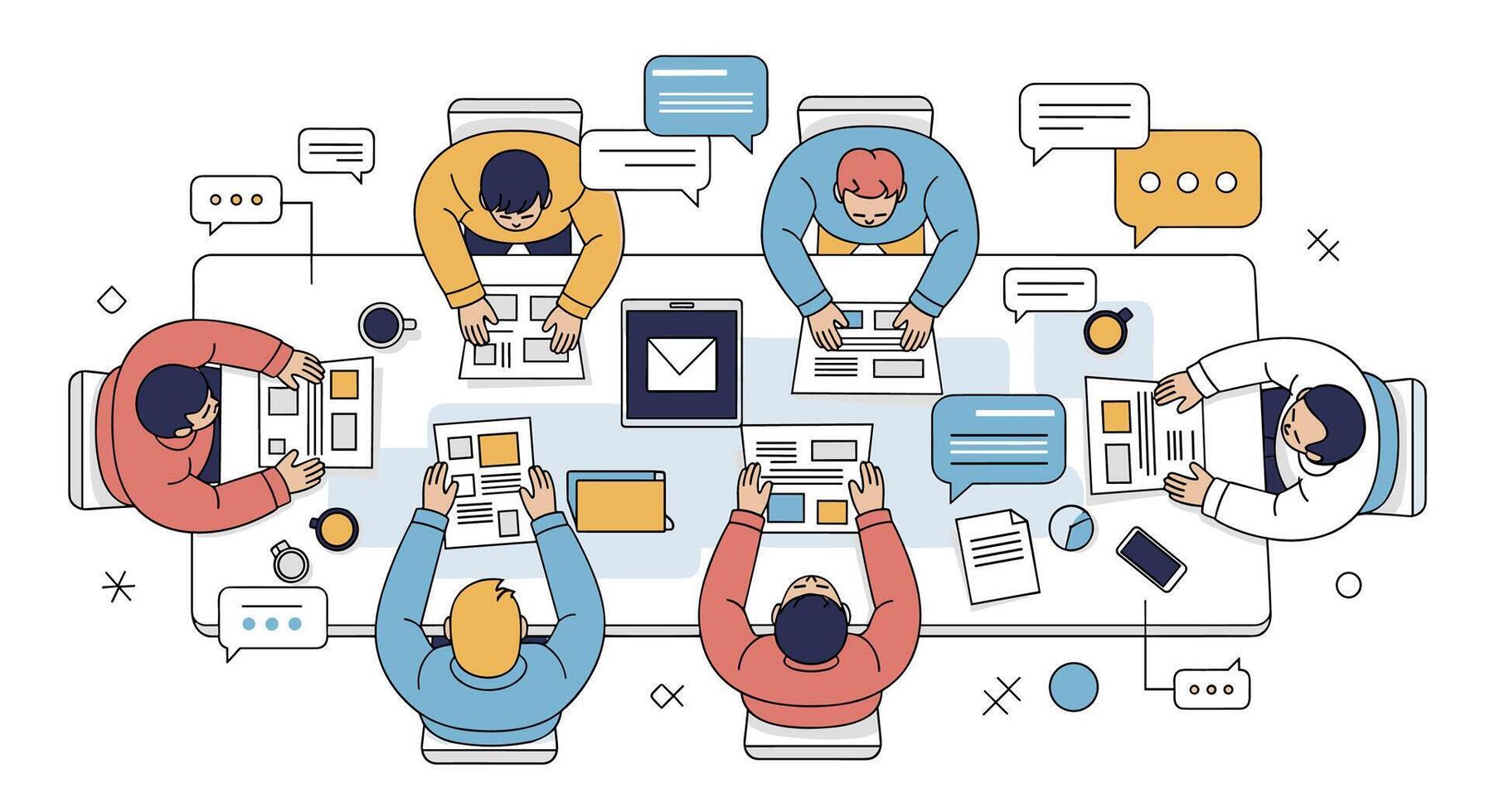 Effective Meeting Management Strategies for Enhanced Teamwork Collaboration and Productivity in Business Environments vector