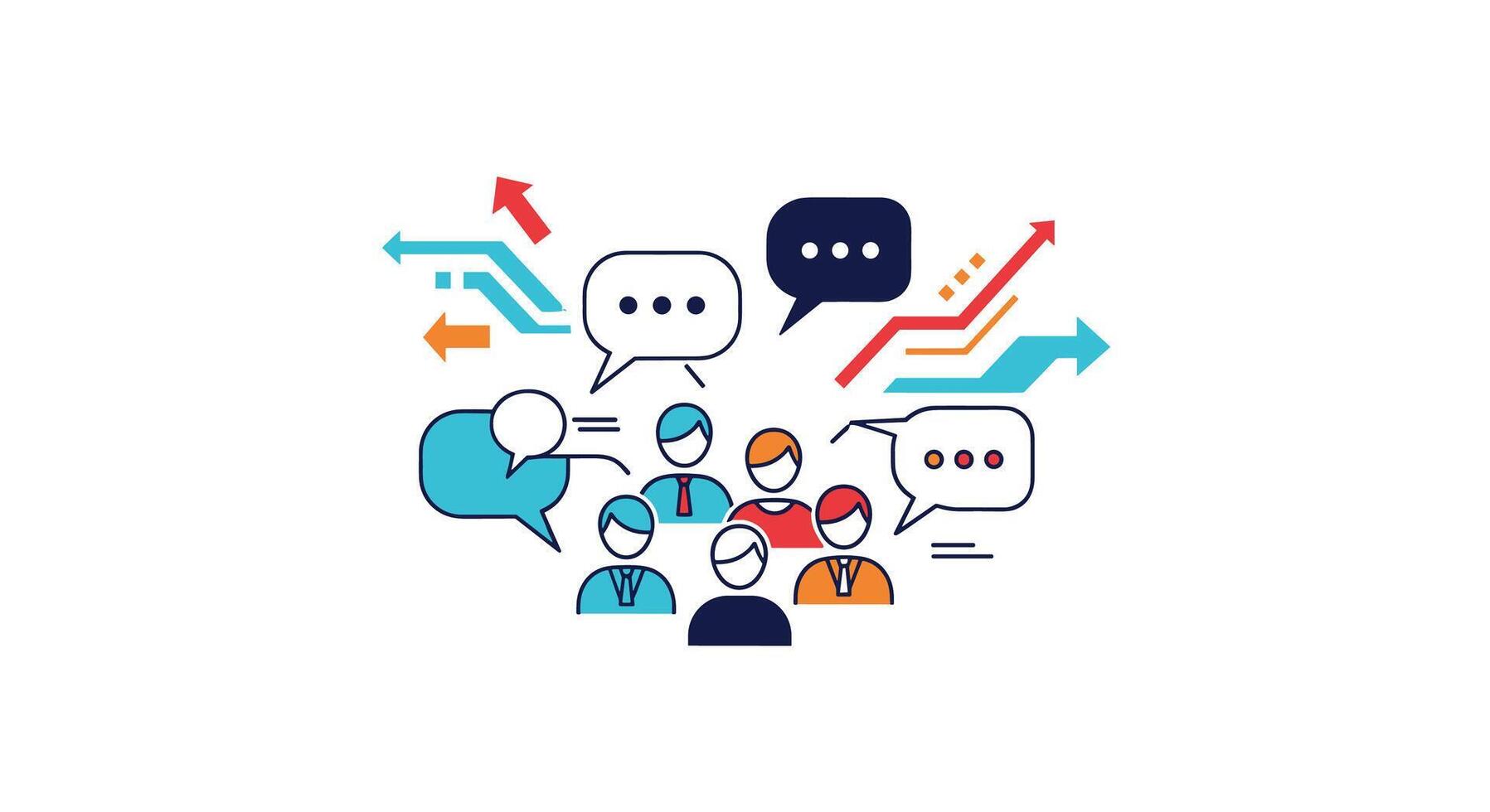 Communication Analysis For Business Insights And Development Team Collaboration Strategy Ideas Process vector
