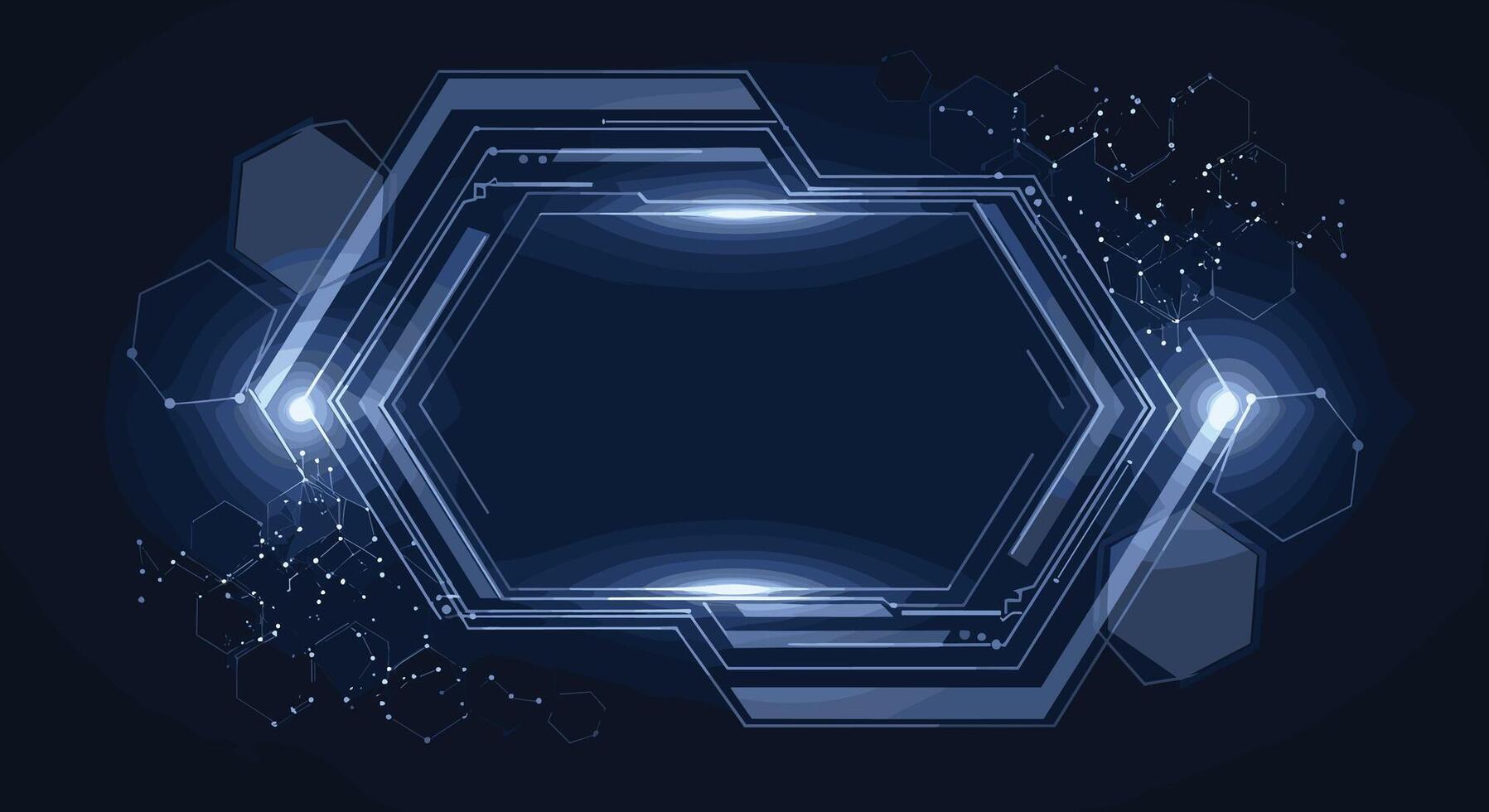 Futuristic Technology Interface Design Background With Data Visualization Elements and Digital Abstraction Concept vector