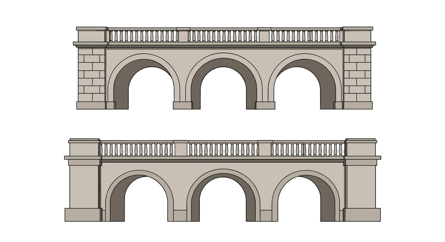 A Guide to Understanding the Architectural Nuances of Elegant Stone Bridges and Arches vector