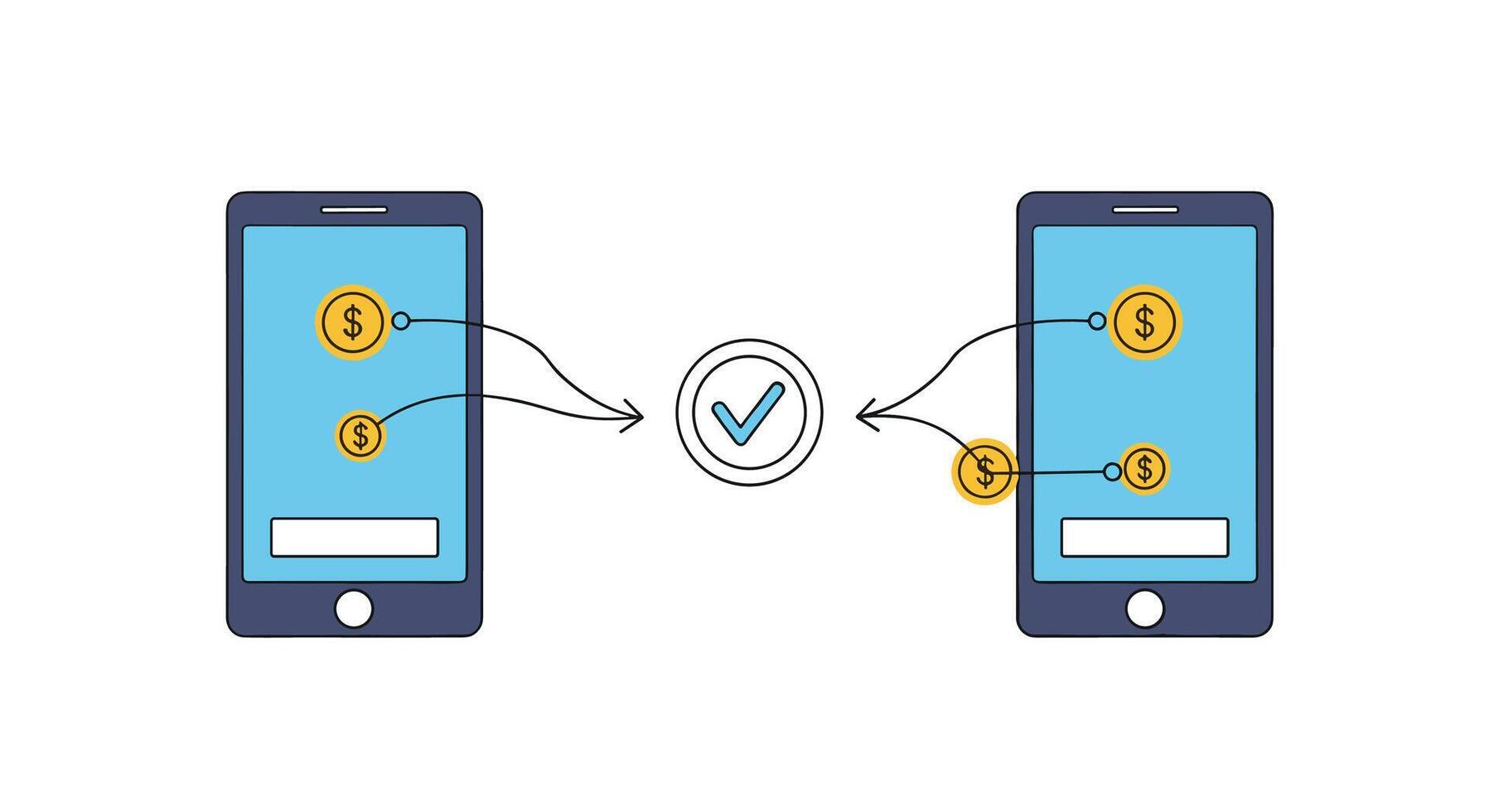 Seamless Mobile Payments A Guide to Streamlining Transactions with a Focus on Efficiency vector