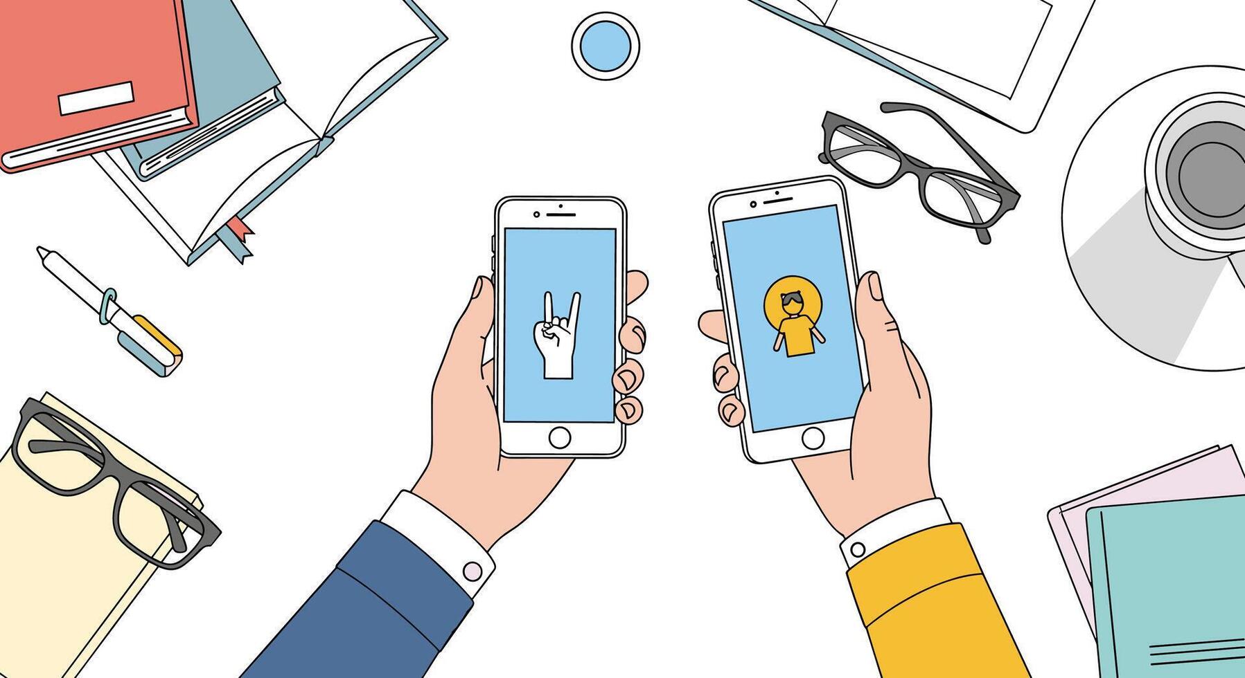 Collaborative Mobile Development Streamlining Communication With Project Management for Increased Efficiency and Productivity vector