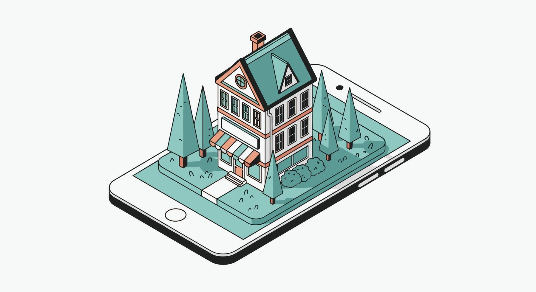 The Digital Home An Overview of the Future of Real Estate Technology vector