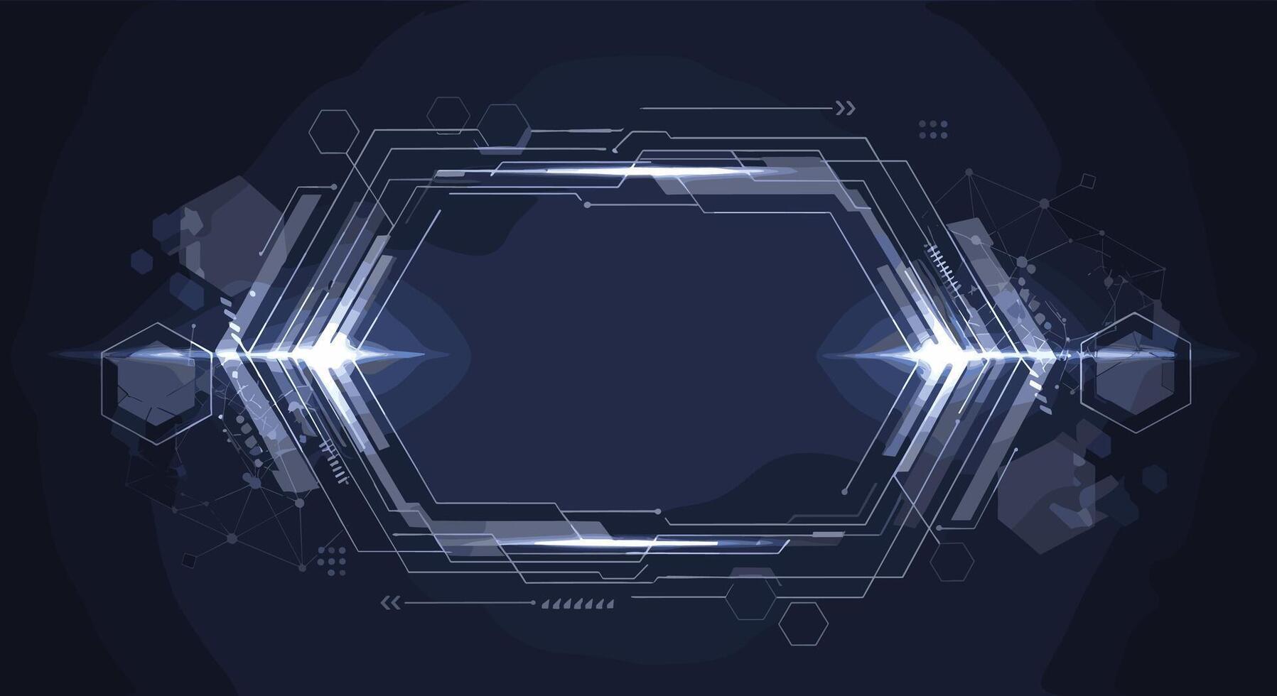 Futuristic Technological Interface with Digital Elements Perfect for Computer Related Purposes and Design vector