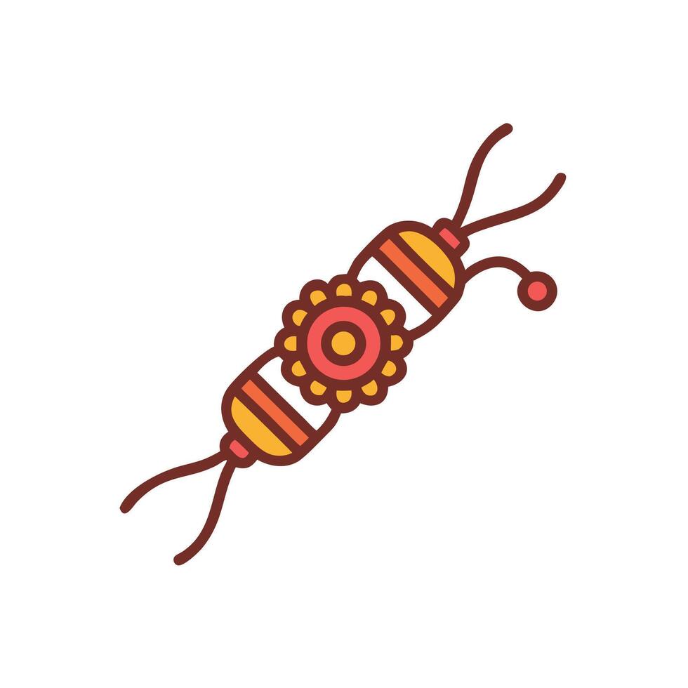 A colorful Rakhi on a white back new style ground vector
